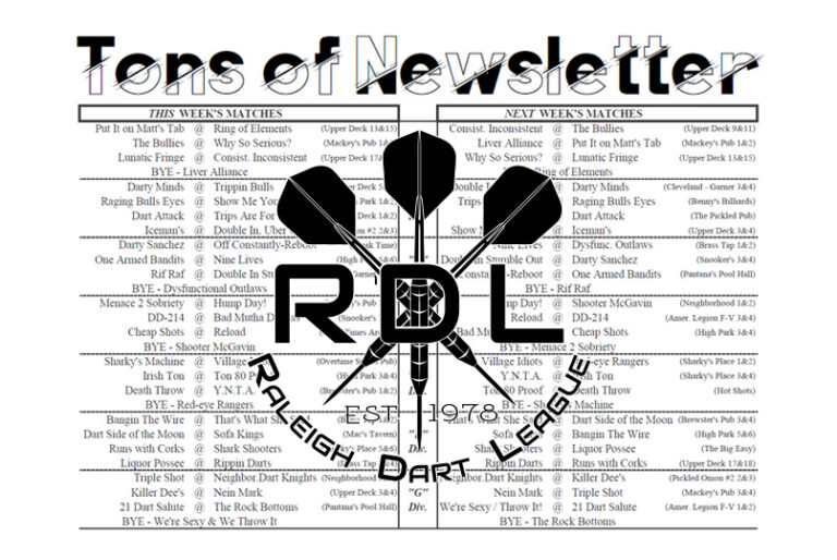 RDL Tons Newsletter